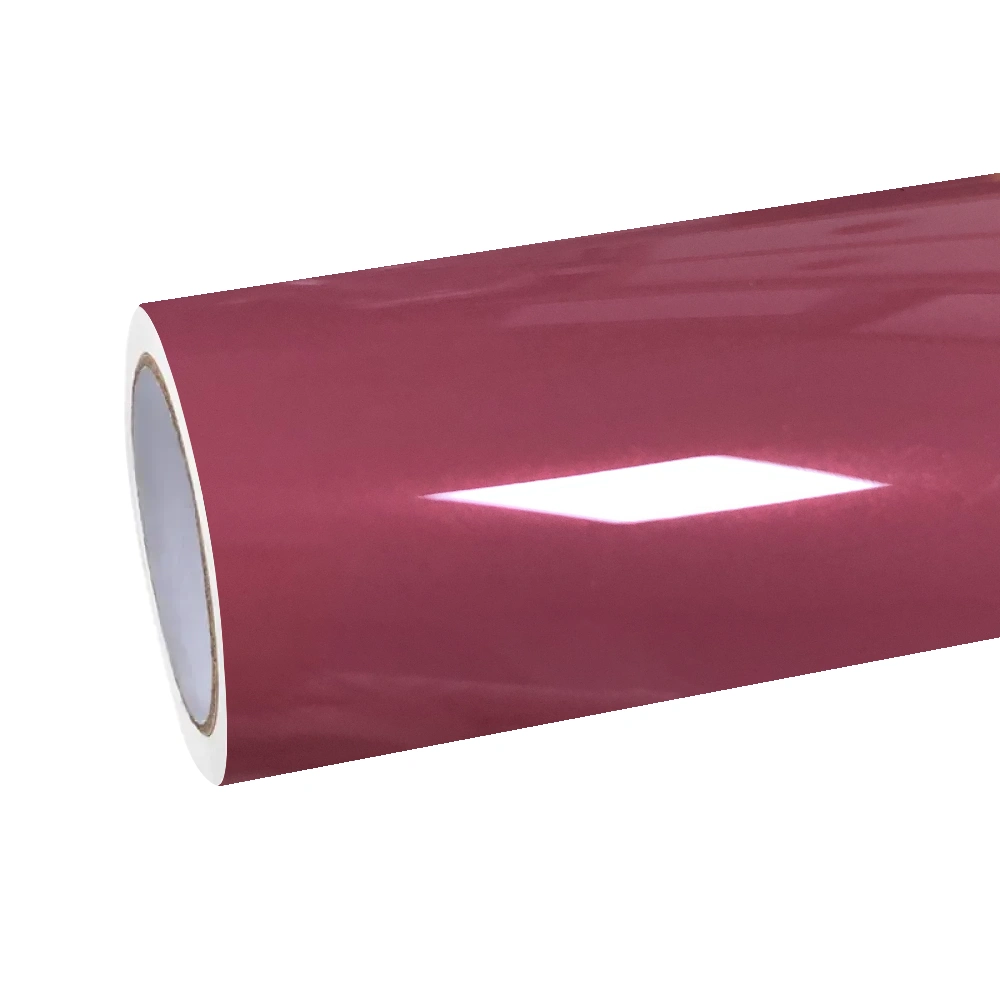 Gloss Plum Sauce Pink Car Vinyl Wrap PET