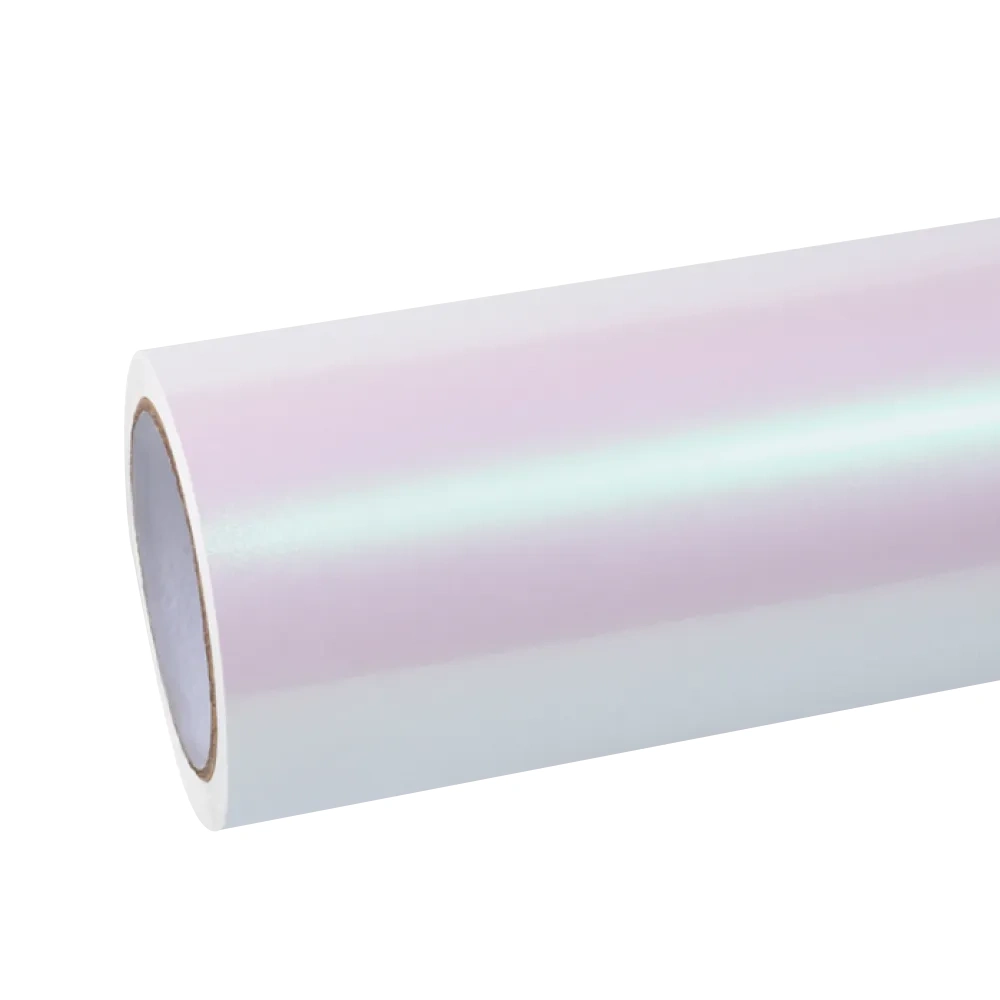 Matte Metallic Chameleon Purple White Car Vinyl Wrap PET