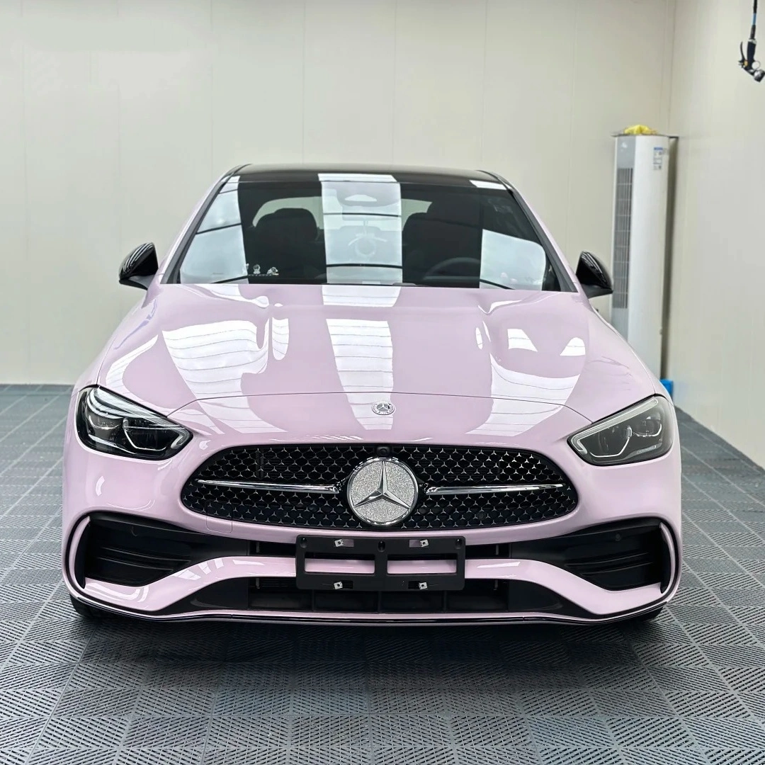 Gloss Crystal Lilac Purple Car Vinyl Wrap PET
