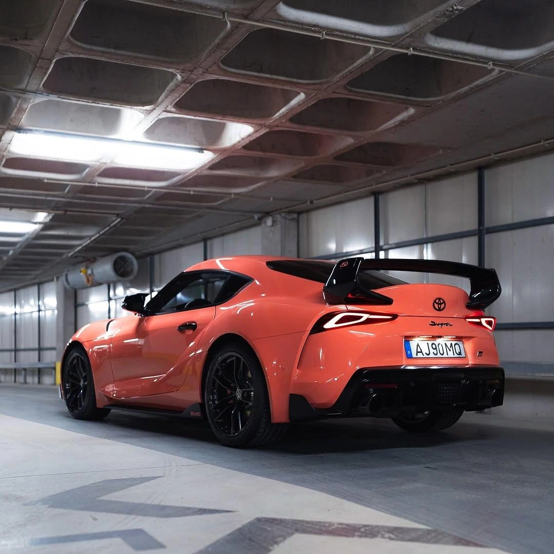 Gloss Coral Orange Car Vinyl Wrap PET