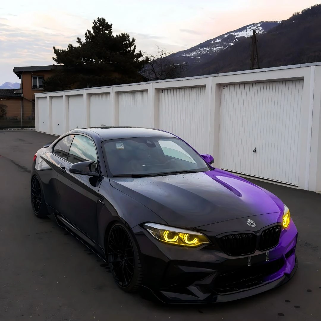 Black to Purple Gradient Custom Car Wraps