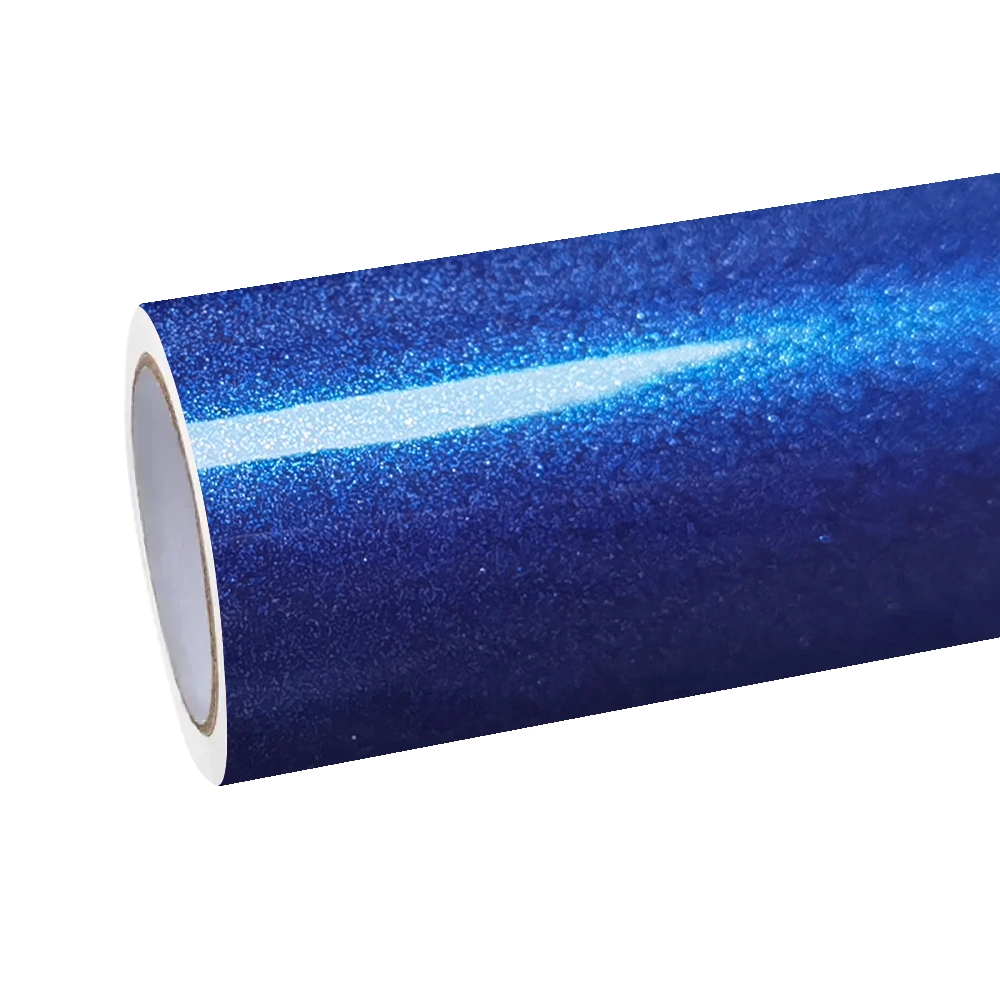 Gloss Metallic Galaxy Blue Car Vinyl Wrap PET