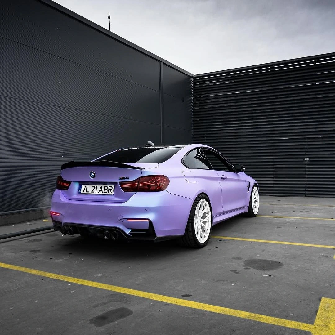 Matte Chameleon Glacial Frost Purple Car Vinyl Wrap PET