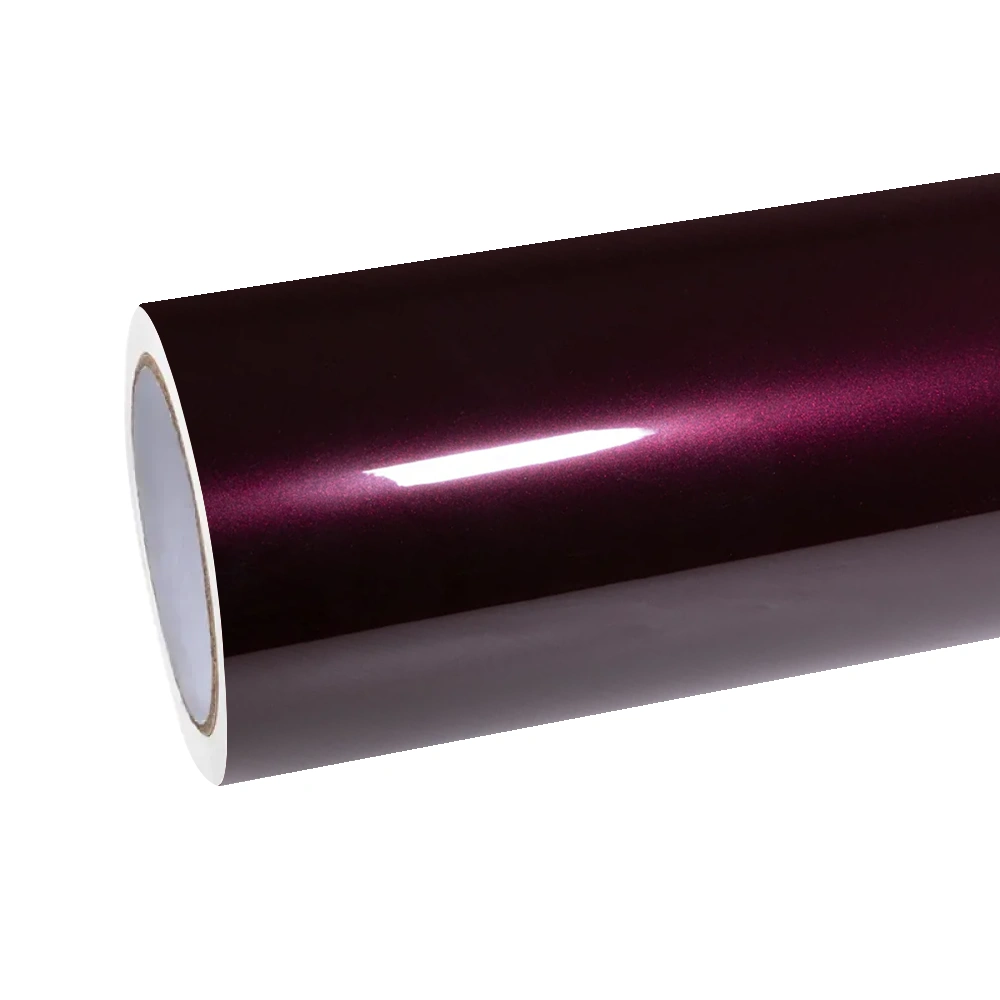 Gloss Metallic Plum Purple Car Vinyl Wrap PET