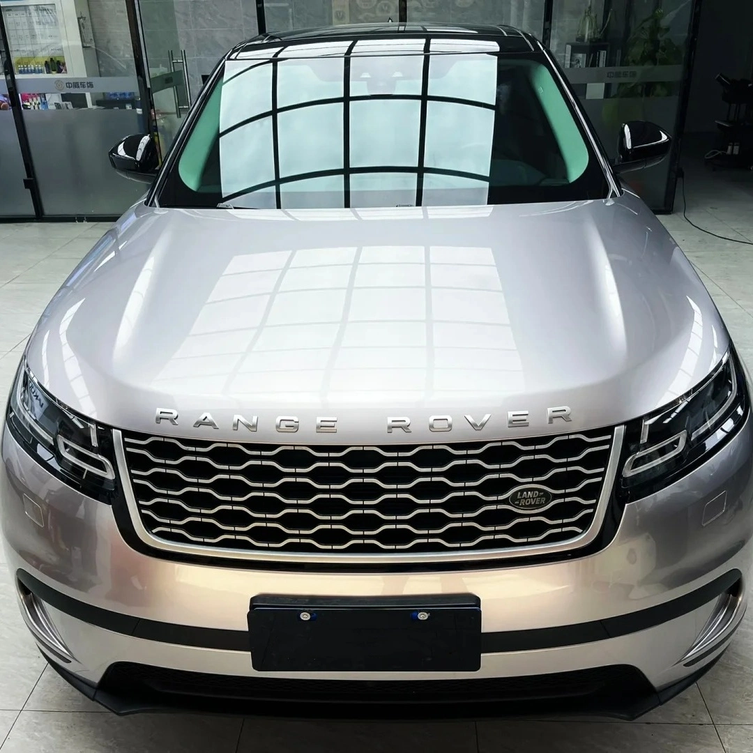 Gloss Liquid Land Rover Velar Silver Car Vinyl Wrap PET