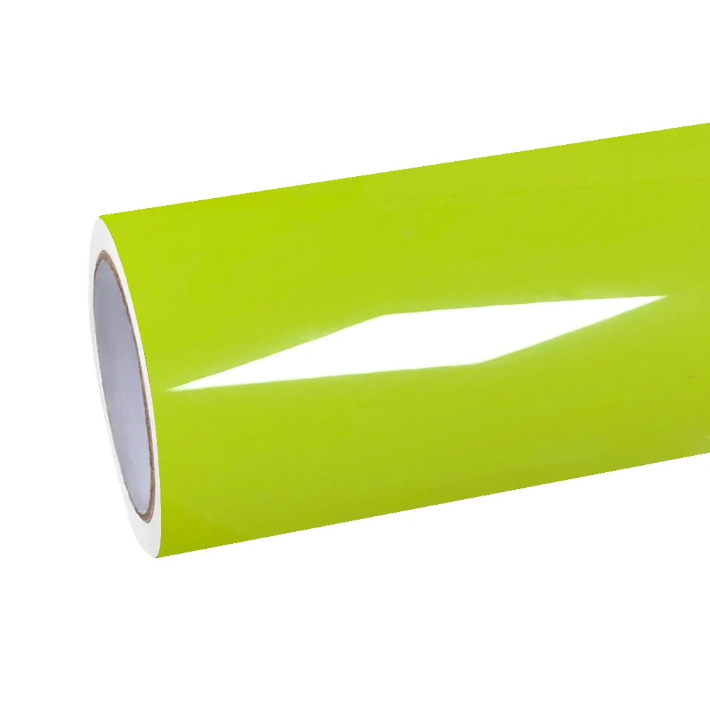 Gloss São Paulo Yellow Car Vinyl Wrap PET