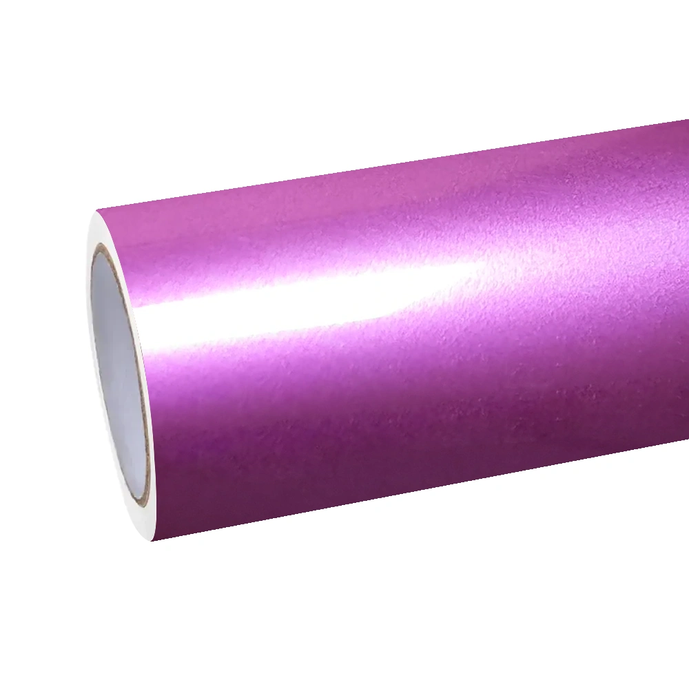 Gloss Metallic Viola Pink Car Vinyl Wrap PET