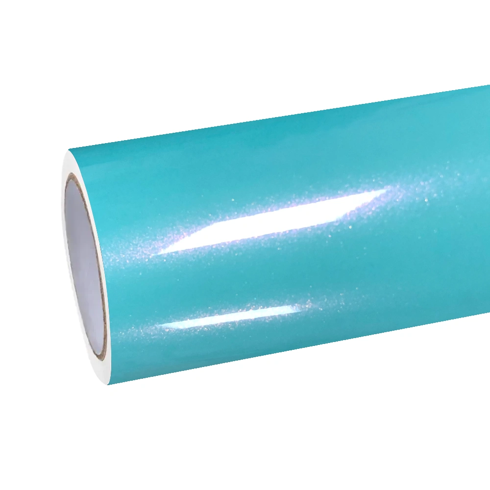 Gloss Metallic Tiffany Rose Car Vinyl Wrap PET