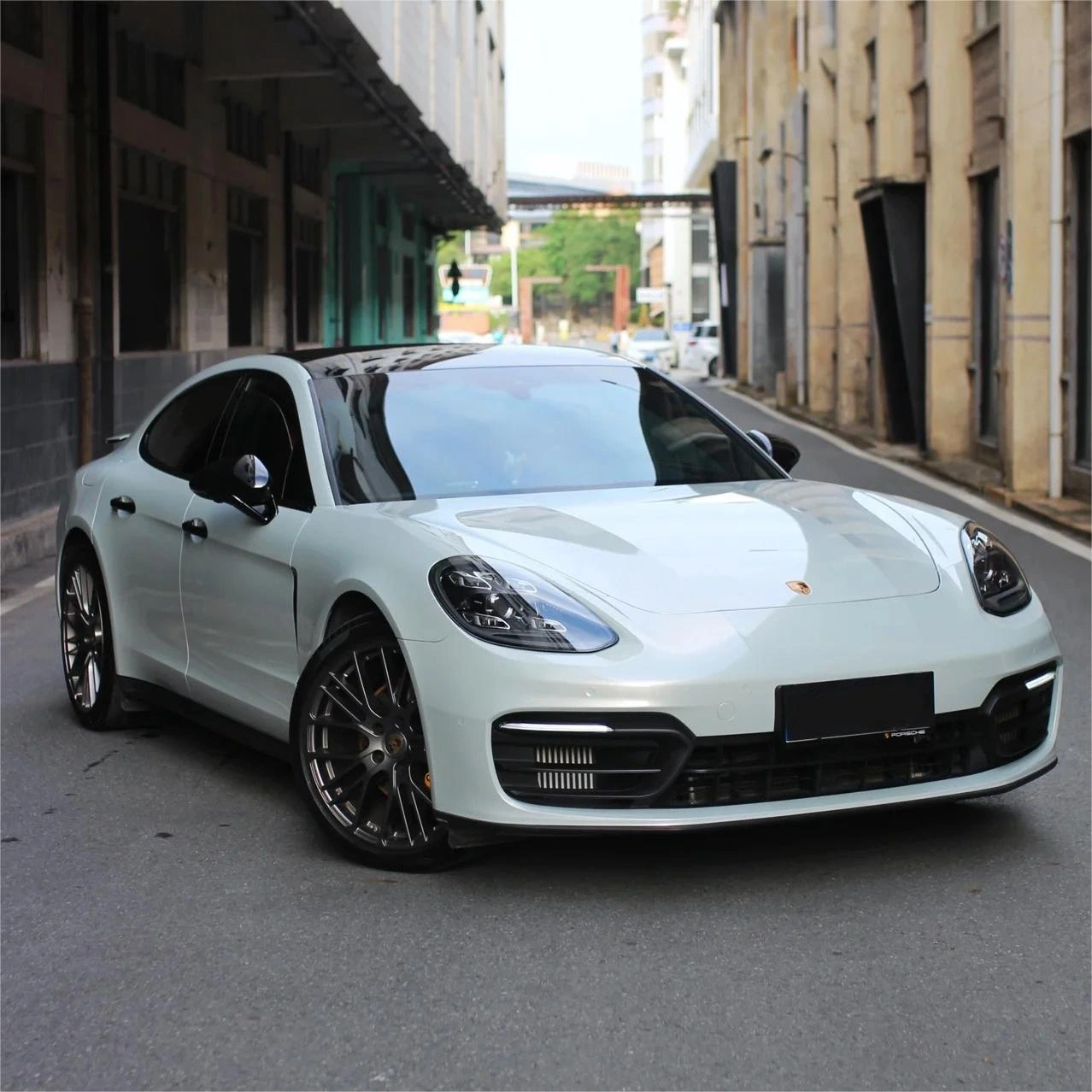 Gloss Metallic Martin Silver Grey Car Vinyl Wrap PET