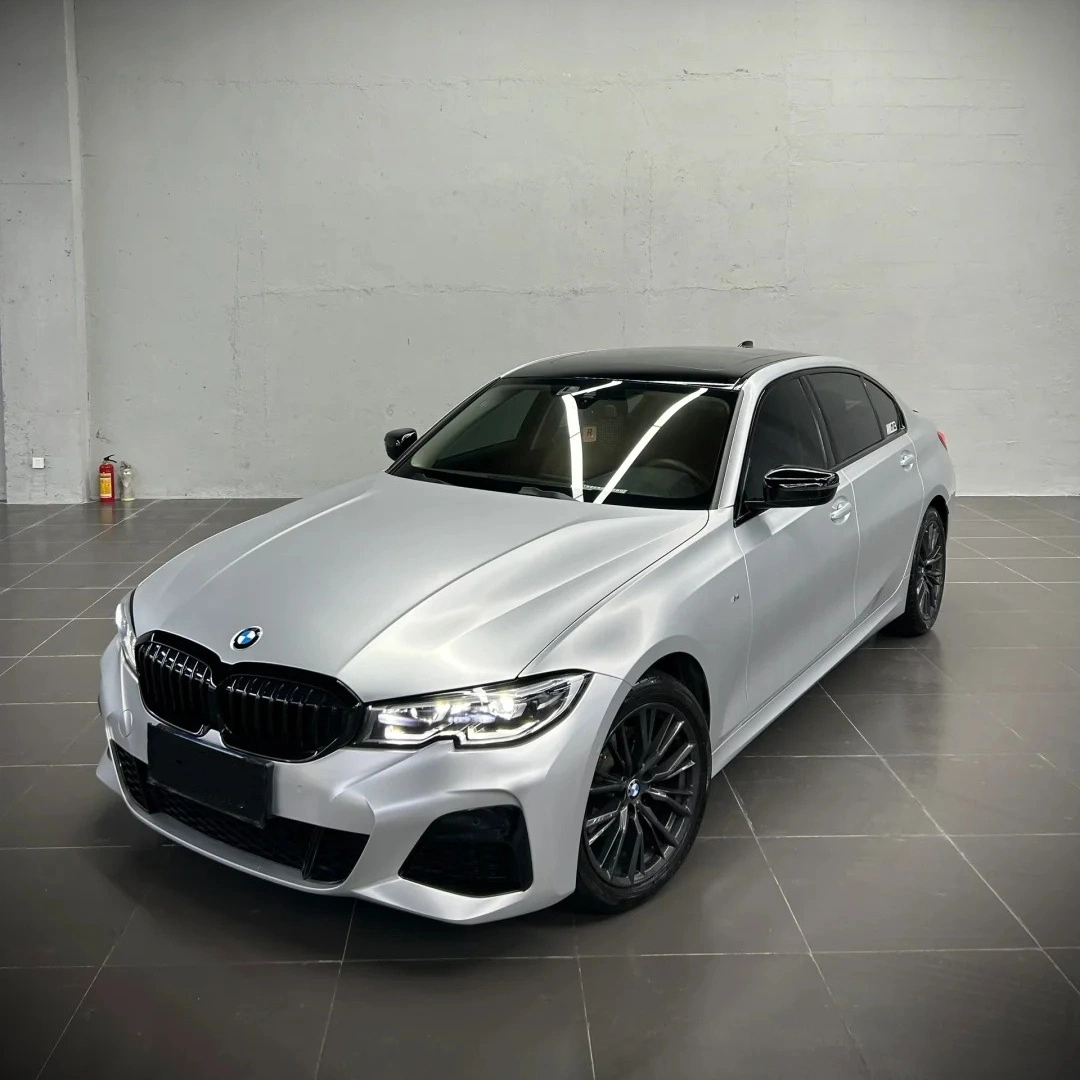 Matte Metallic Silver Car Vinyl Wrap PET
