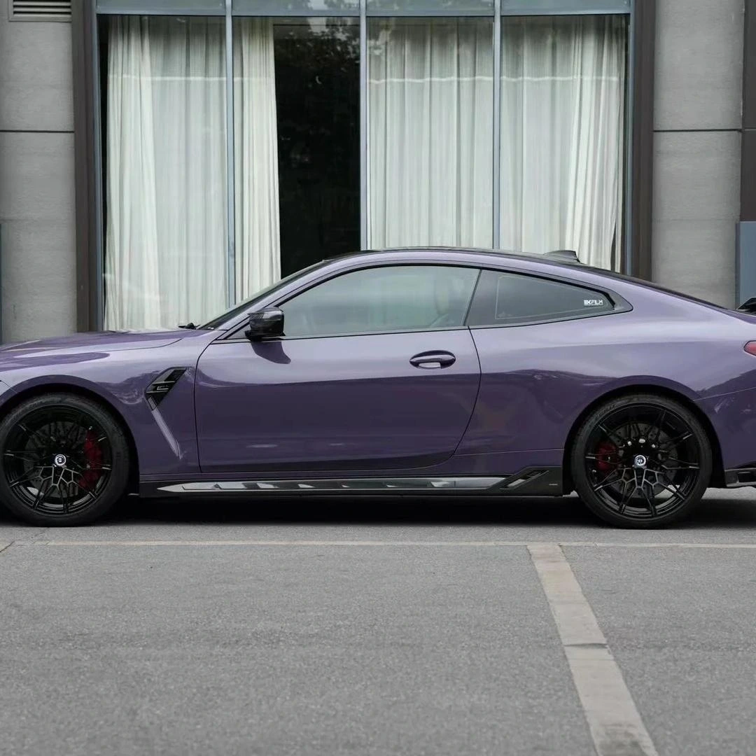 Gloss Metallic Hazy Purple Car Vinyl Wrap PET