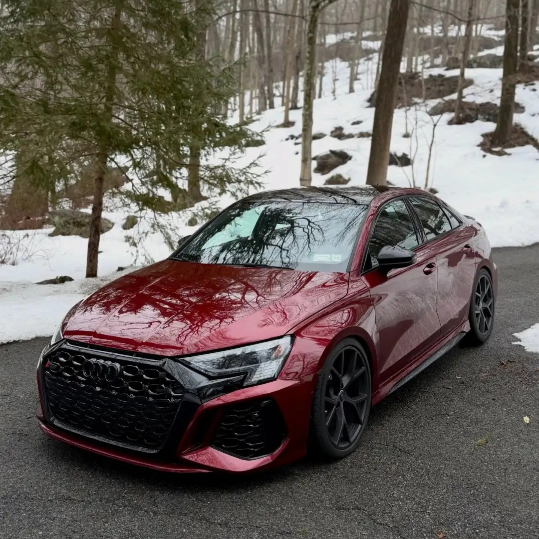 TPU Glossy Liquid Metallic Dragon Blood Red Colored PPF Paint Protection Film