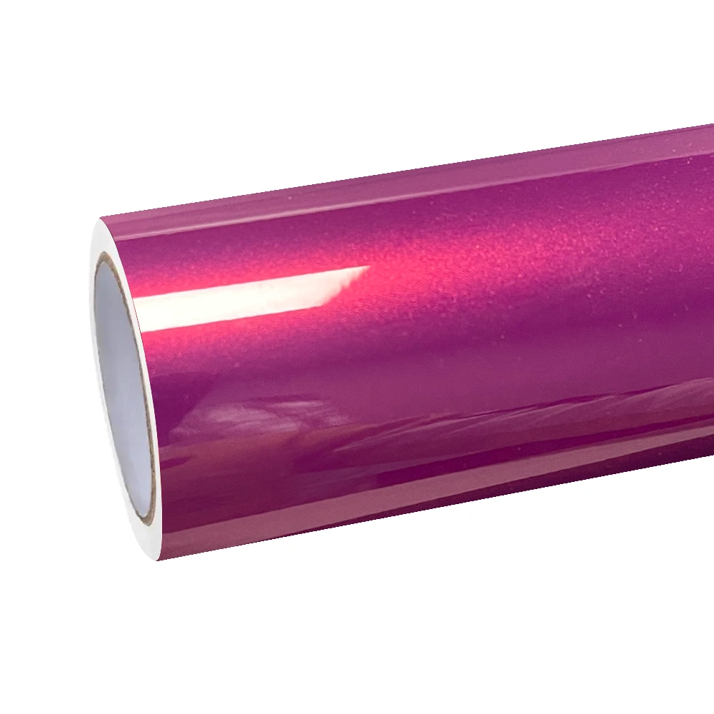 Gloss Metallic Pagoda Red Car Vinyl Wrap PET