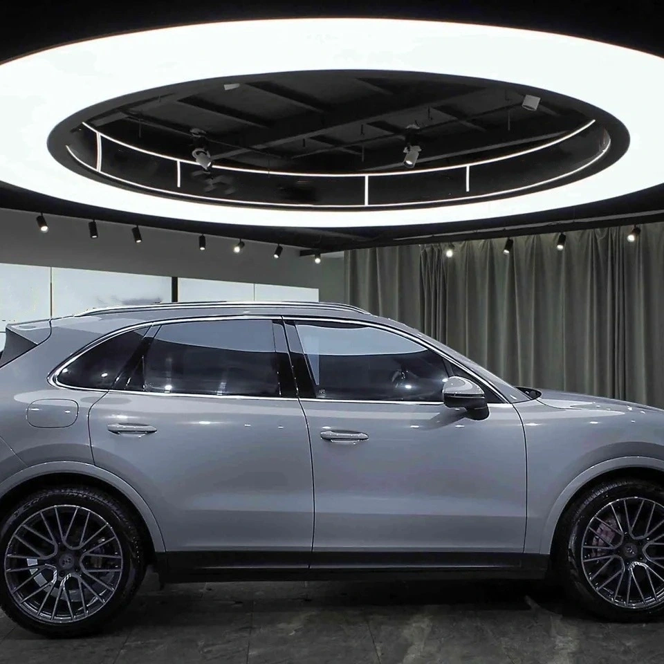 Gloss Light Slate Grey Car Vinyl Wrap PET