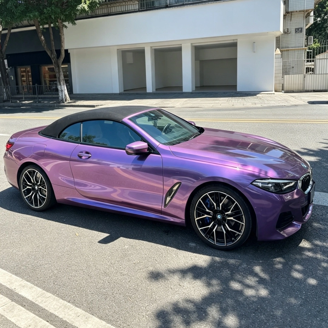 TPU Gloss Fantasy Spectrum Purple Colored PPF Car Paint Protection Film