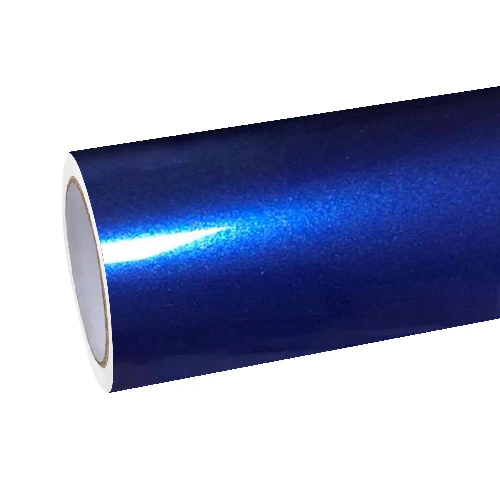 Gloss Metallic Portimand Blue Car Vinyl Wrap PET