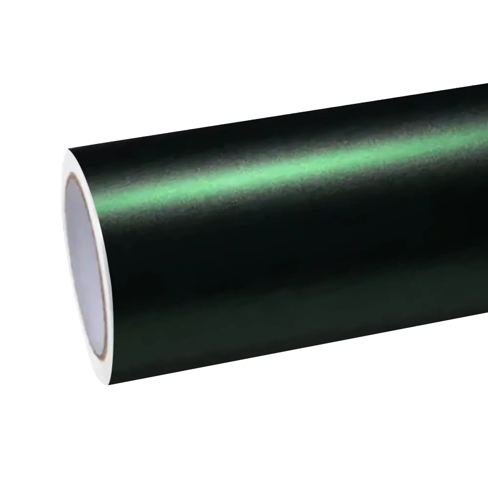 Matte Metallic Chrome Venom Green Car Vinyl Wrap PET