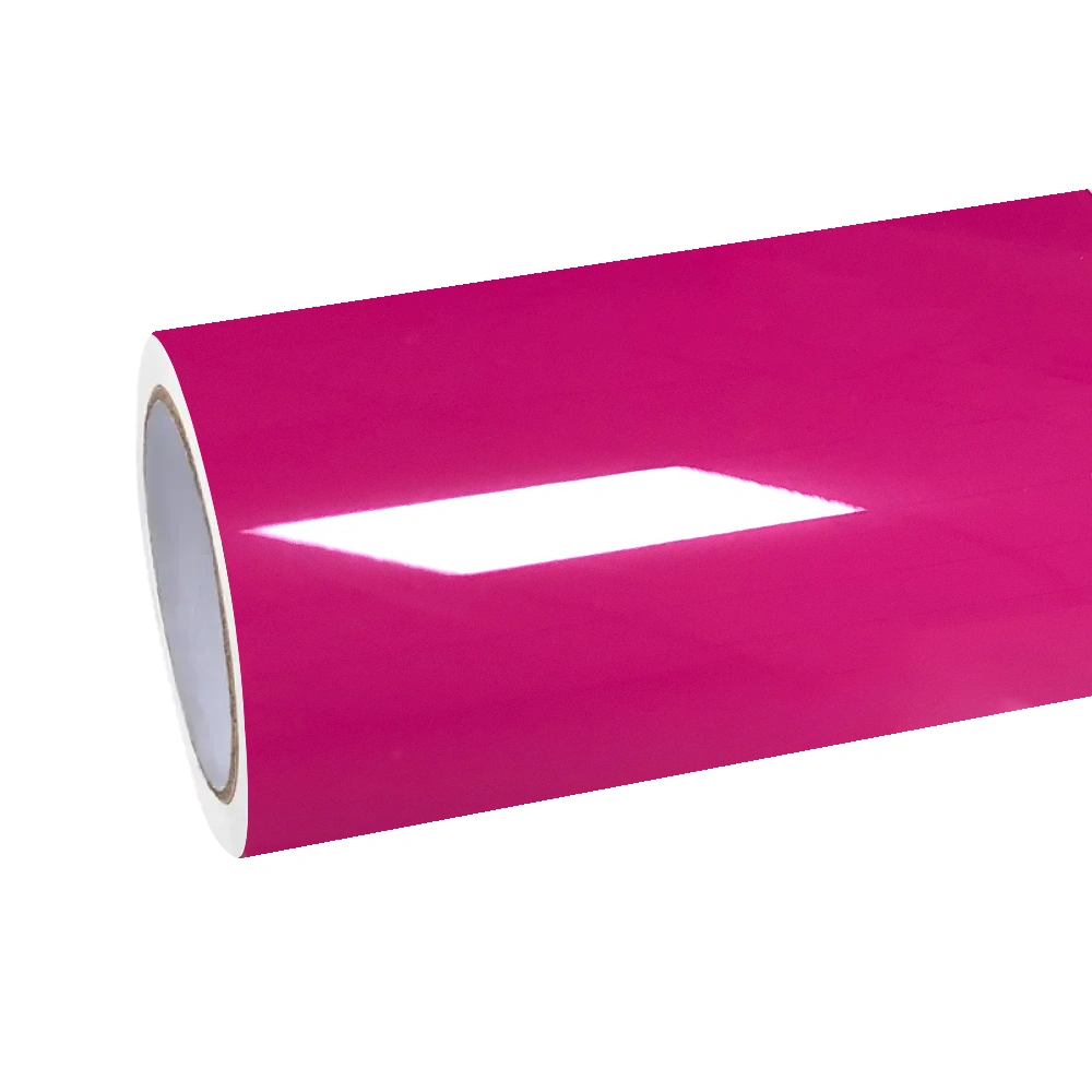 Gloss Crystal Rose Red Car Vinyl Wrap PET