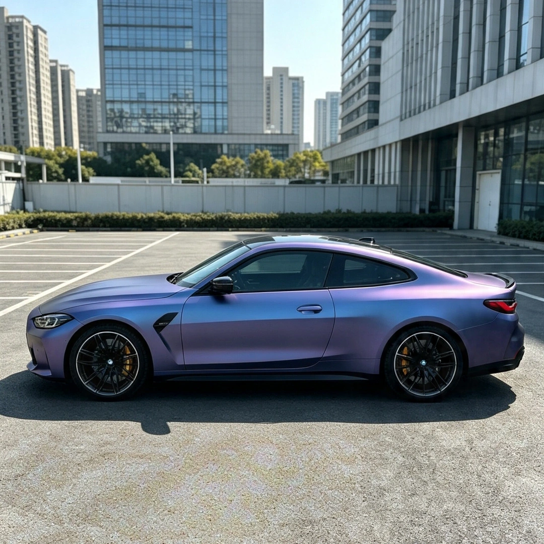 TPU Matte Purple Mist Silver Colored PPF Paint Protection Film