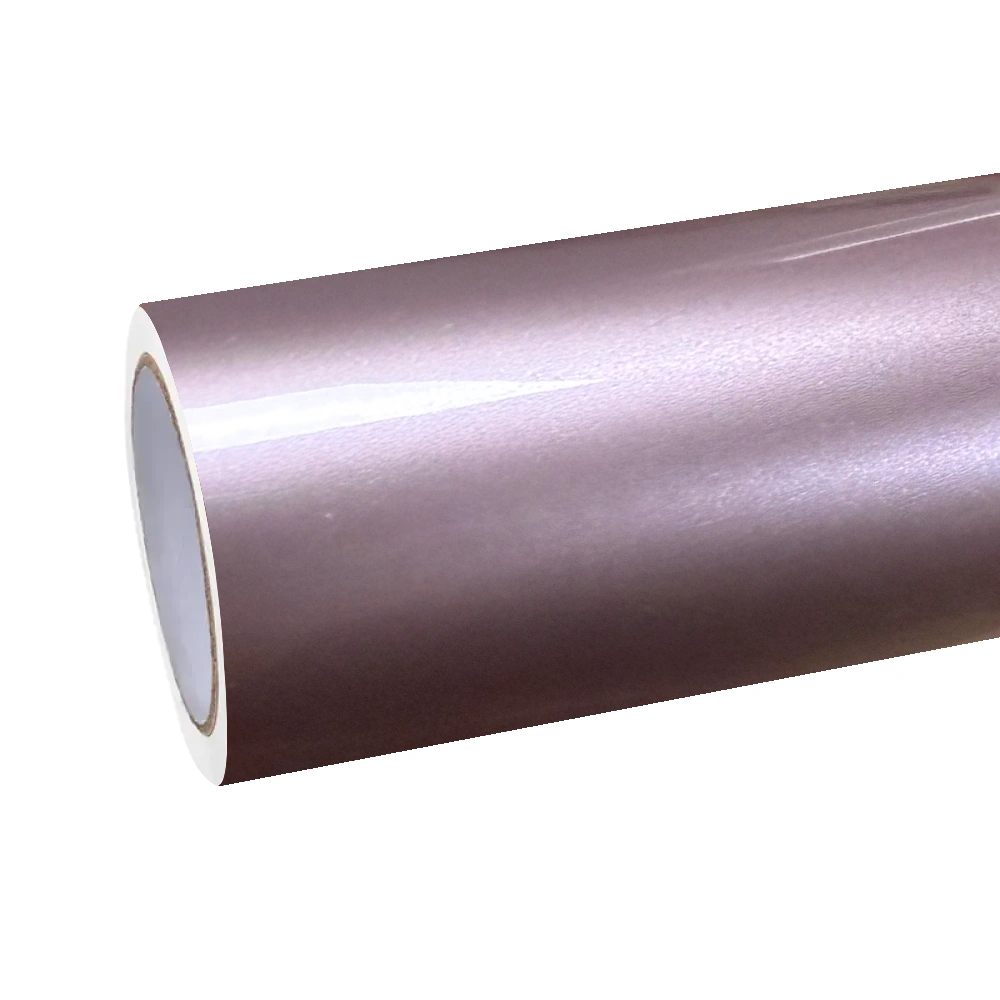 Gloss Liquid Taupe Pink Car Vinyl Wrap PET