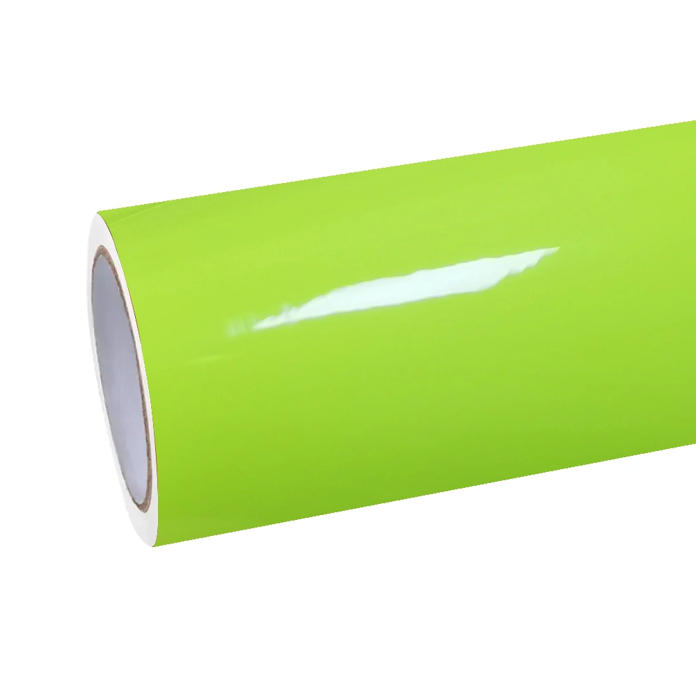 Gloss Apple Green Car Vinyl Wrap PET