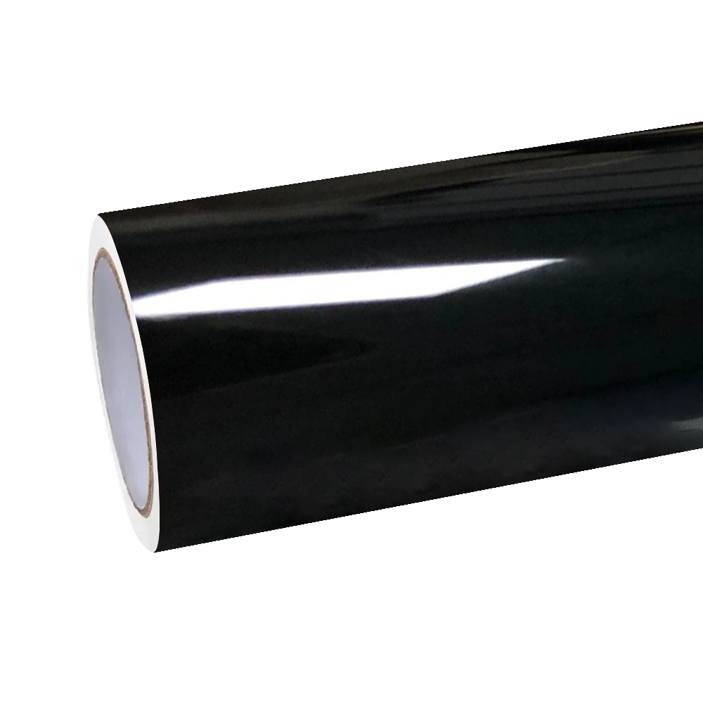 PET Super Glossy Piano Black Car Vinyl Wrap