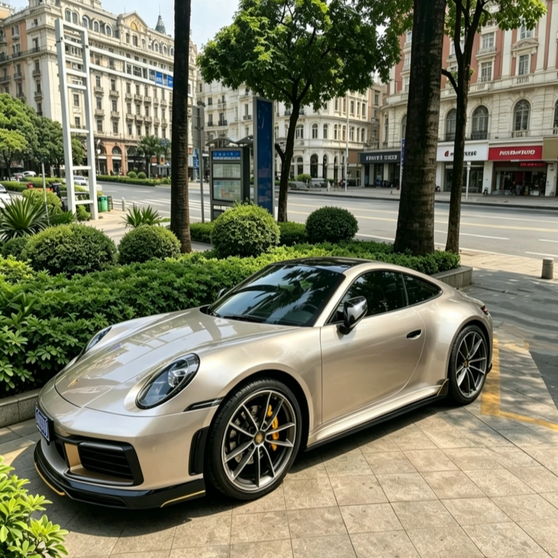 TPU Gloss Metallic Akha Gold Colored PPF Paint Protection Film