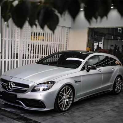 Matte Ultimate Flat Silver Car Vinyl Wrap PET