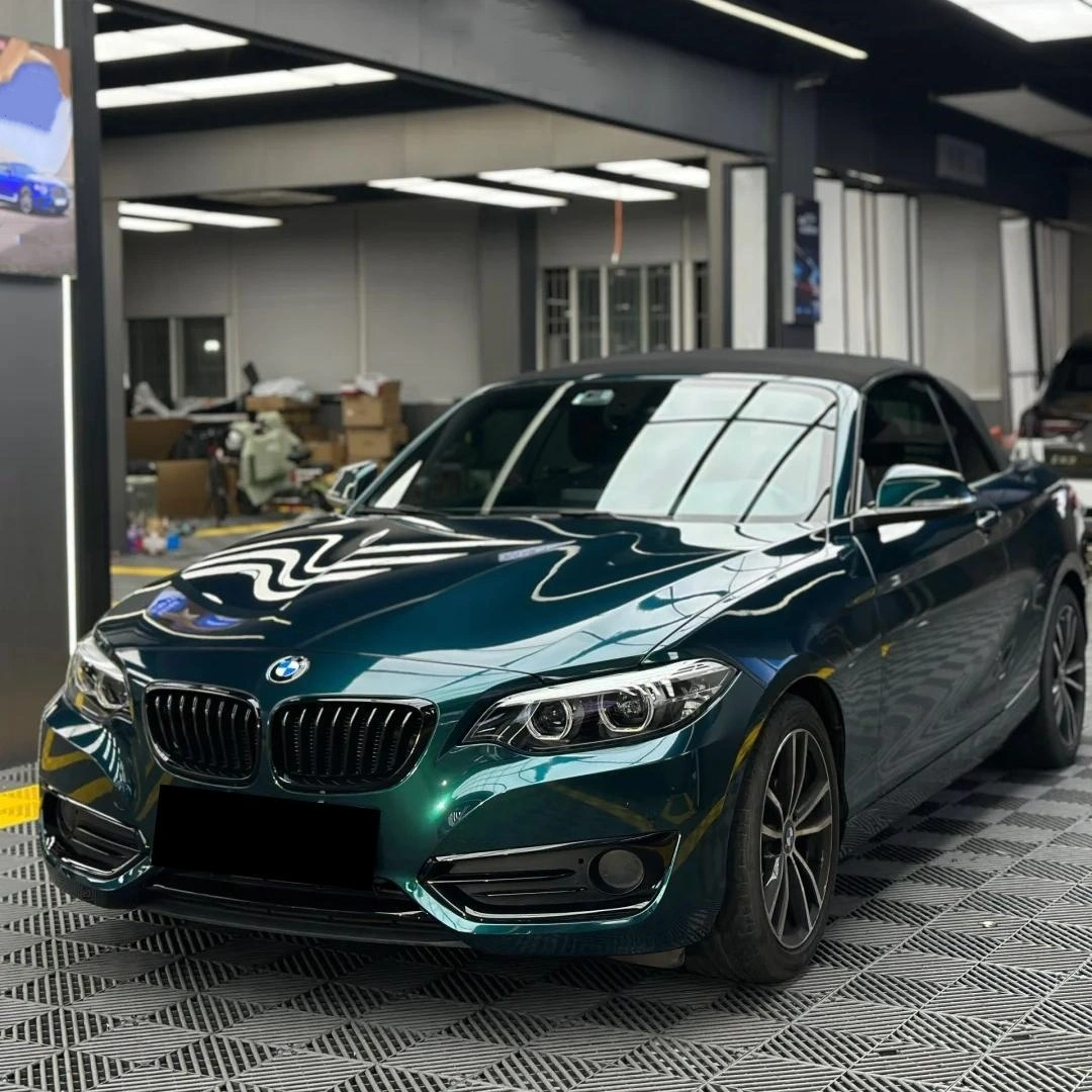 Gloss British Racing Green Car Vinyl Wrap PET
