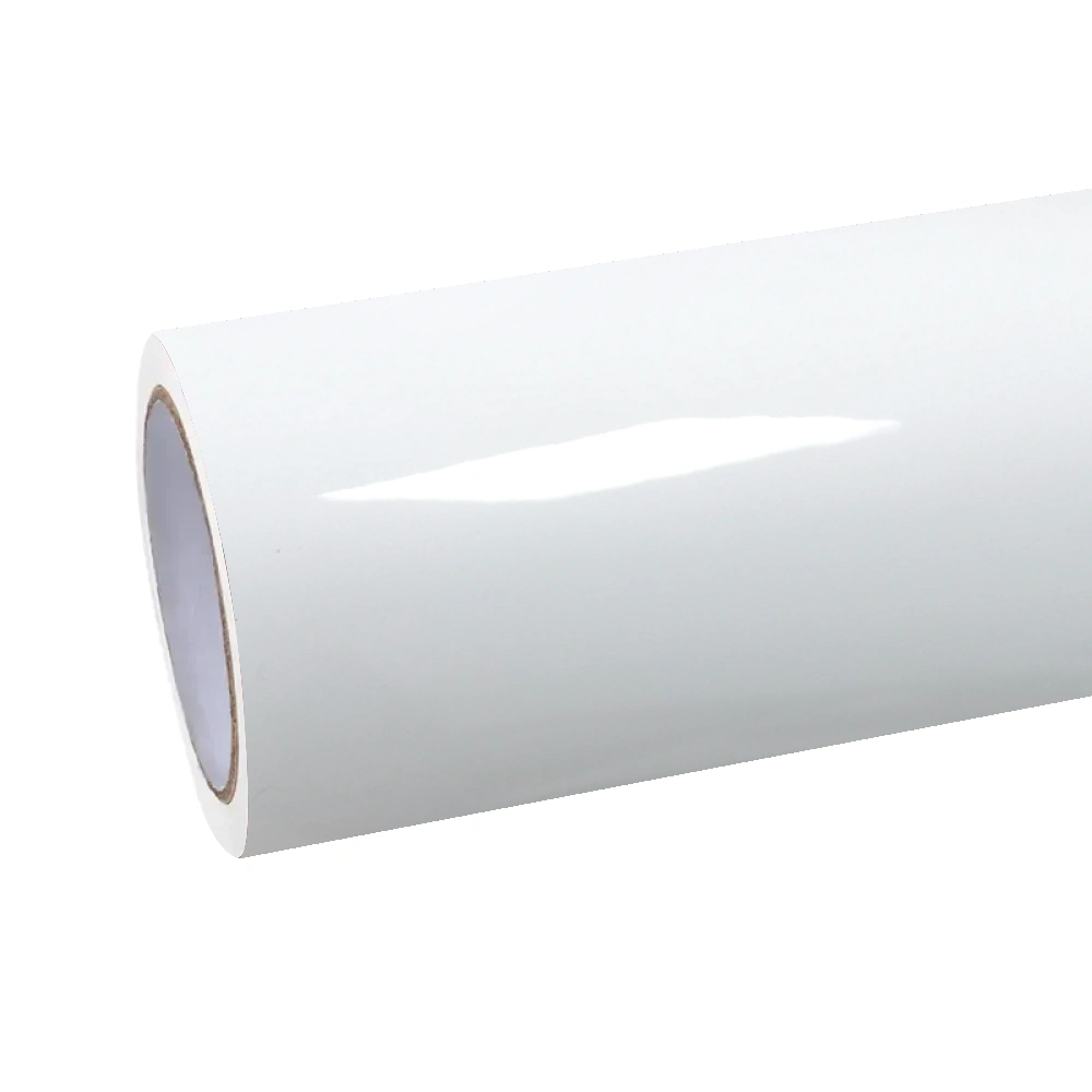 Gloss Piano White Car Vinyl Wrap PET