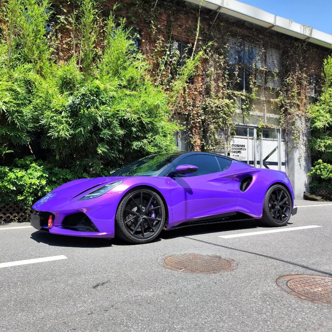 TPU Glossy Metallic Royalty Explosion Purple Colored PPF Paint Protection Film