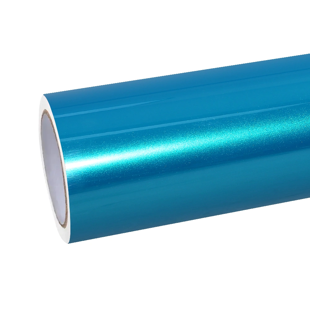 Gloss Metallic Atomic Teal Car Vinyl Wrap PET