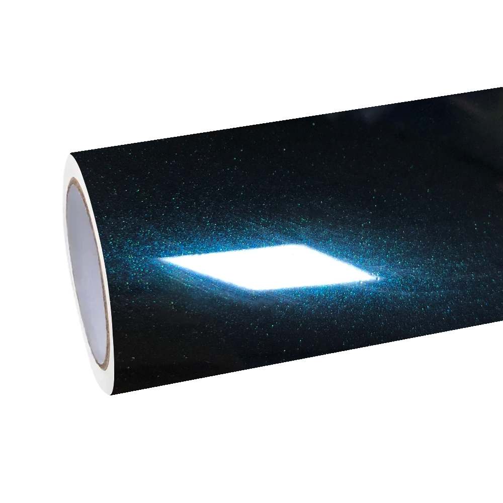 Gloss Metallic Turquoise Green Car Vinyl Wrap PET