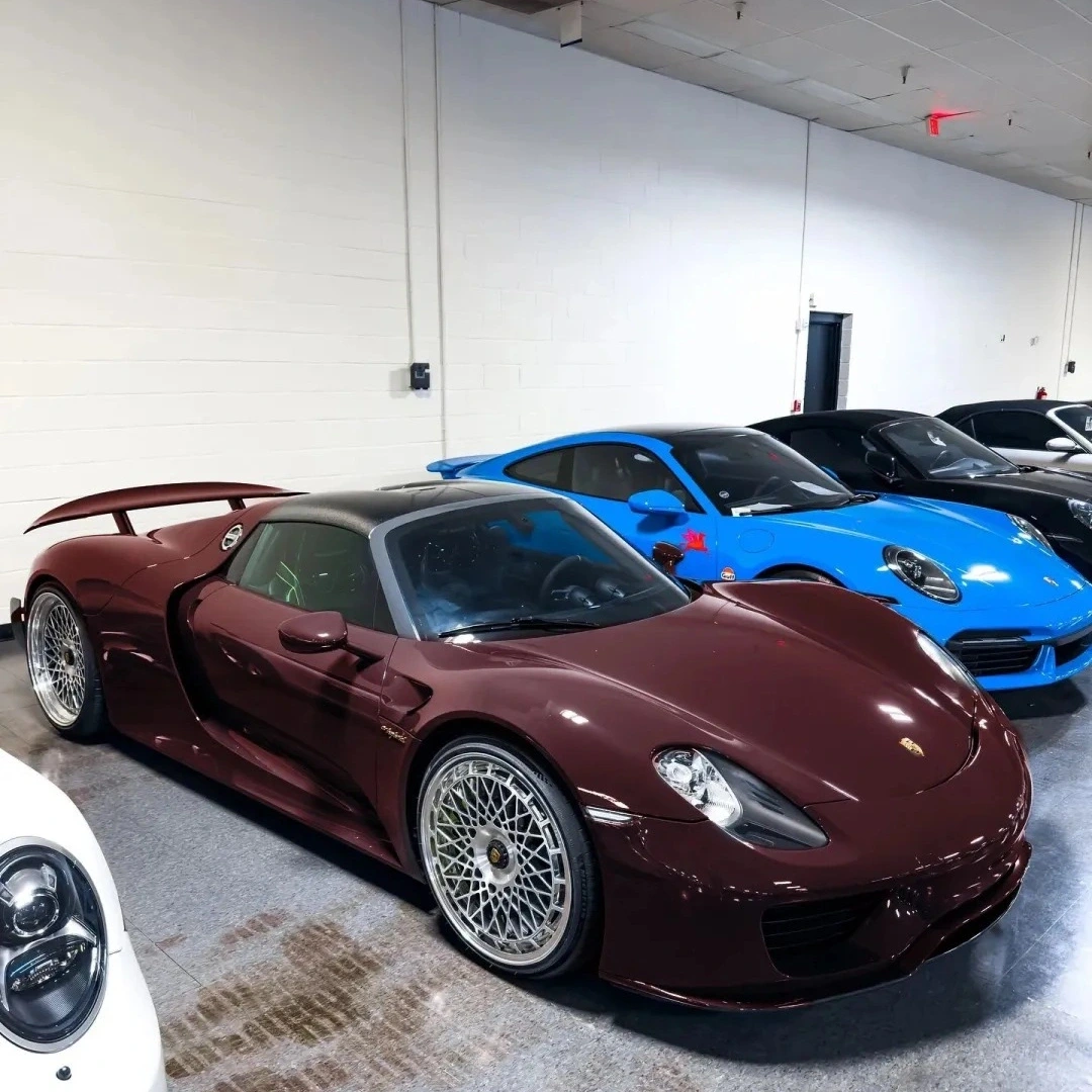 Gloss Metallic Ancora Red Car Vinyl Wrap PET