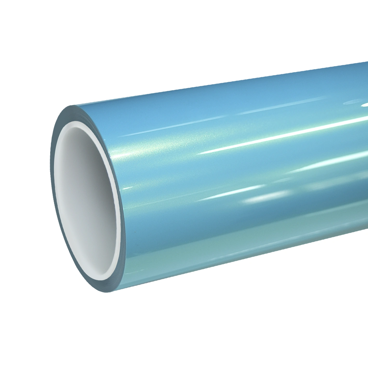 TPU Gloss Metallic Neon Ice Blue Colored PPF Paint Protection Film | Magic Gold Blue