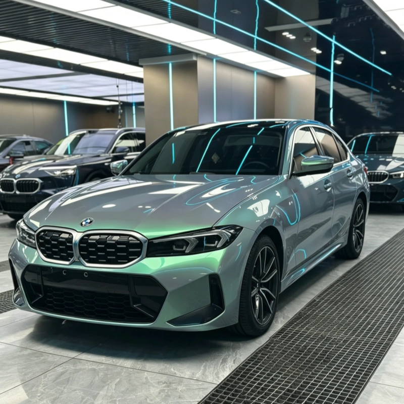 TPU Gloss Metallic Chameleon Green Grey Color PPF Paint Protection Film | Fancy Turquoise Green