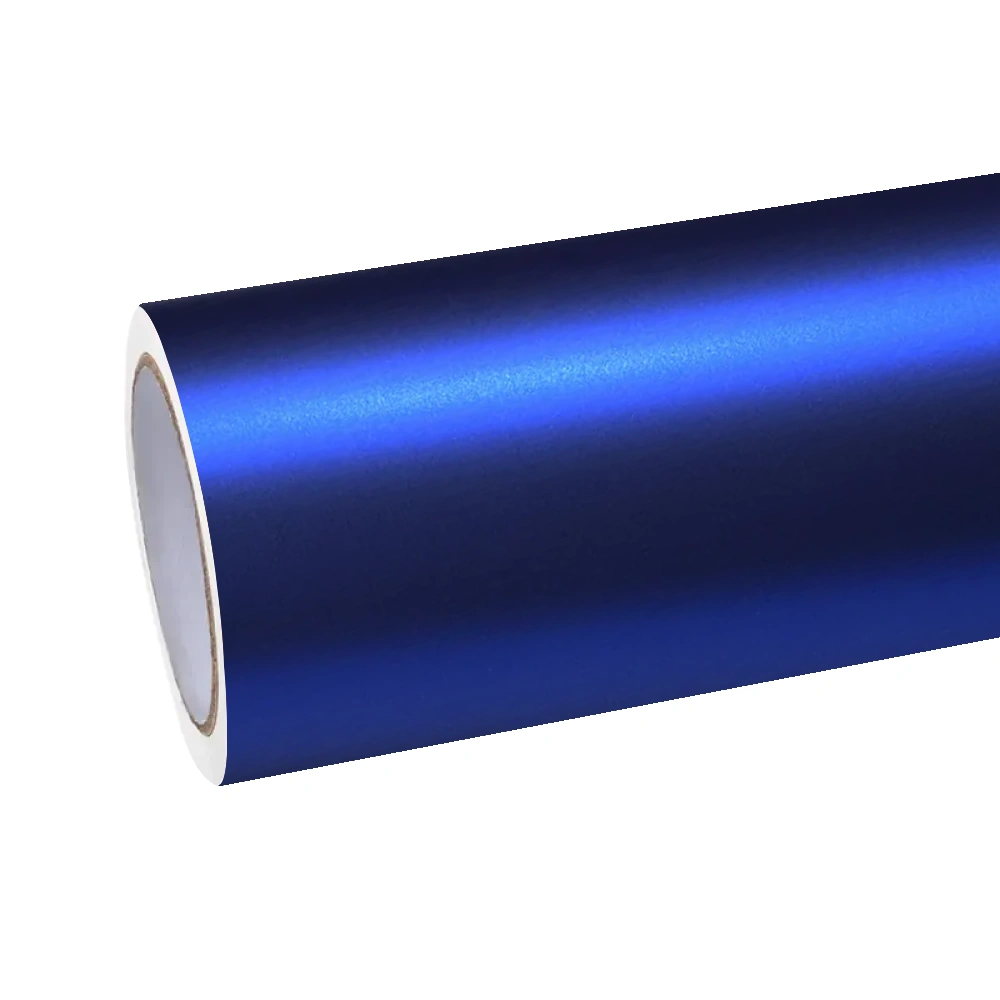 Satin Chrome Klein Blue Car Vinyl Wrap PET
