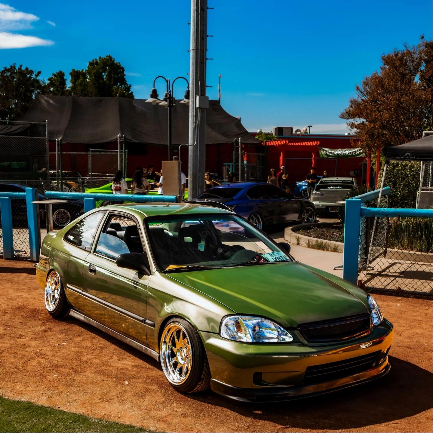 Gloss Metallic Olive Green Car Vinyl Wrap PET