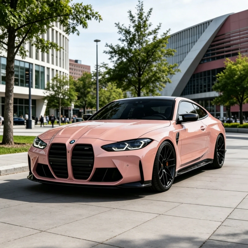 TPU Gloss Coral Orange Colored PPF Paint Protection Film