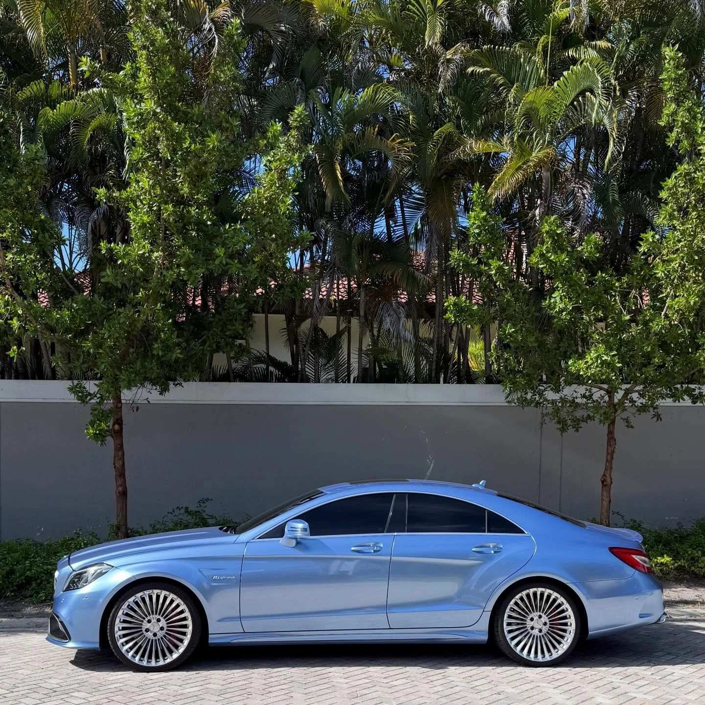 Gloss Metallic Mist Blue Car Vinyl Wrap PET