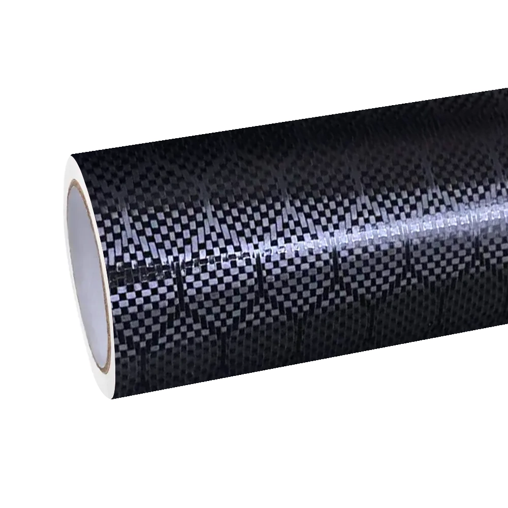 PET Matte Beehive Carbon Fiber Black Car Vinyl Wrap