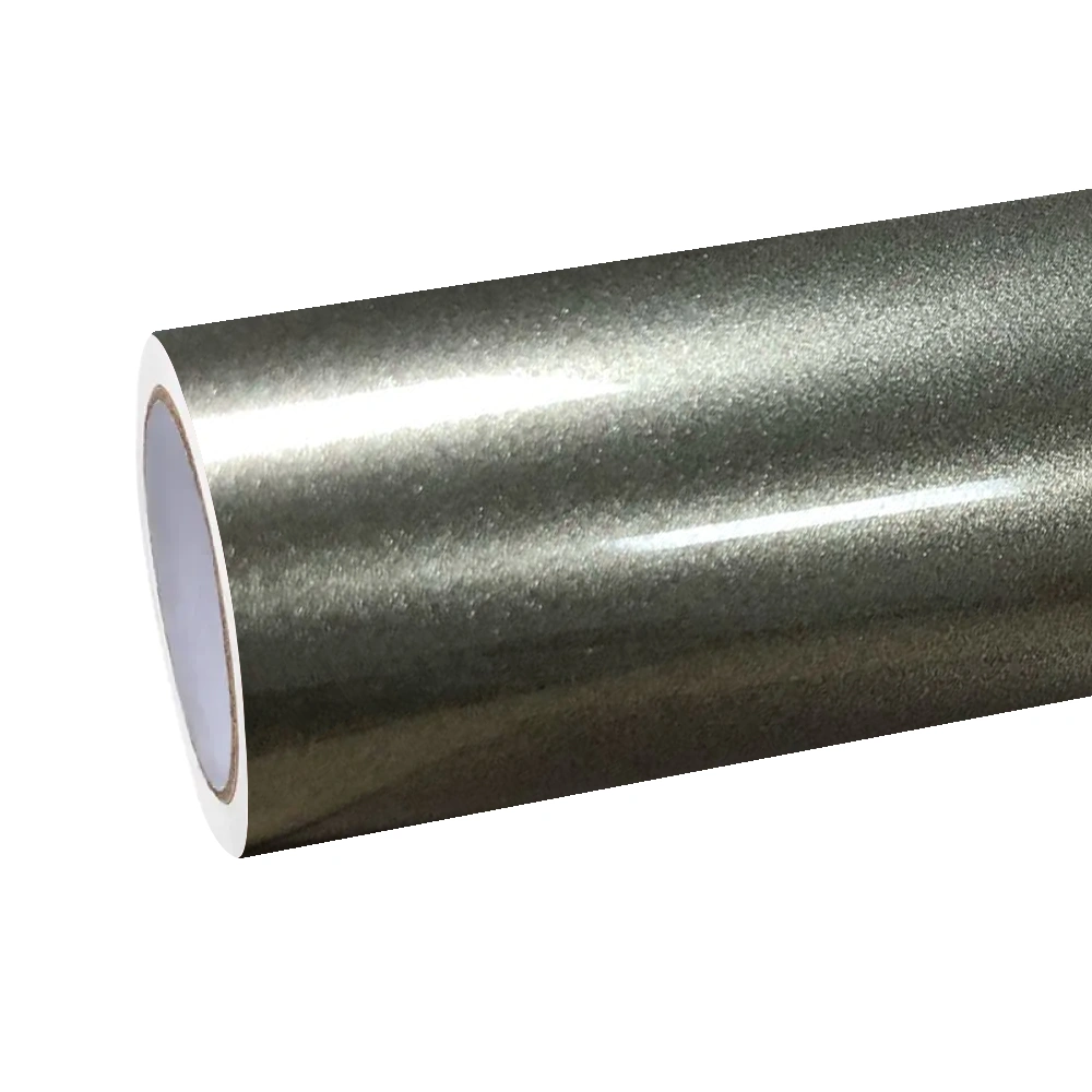 Gloss Metallic Millennium Jade Green Car Vinyl Wrap PET