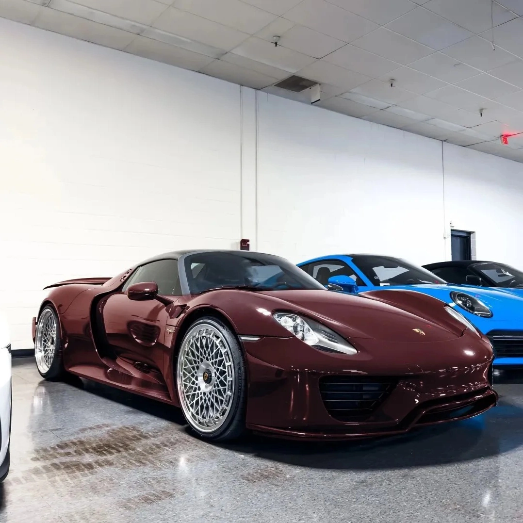 Gloss Metallic Ancora Red Car Vinyl Wrap PET