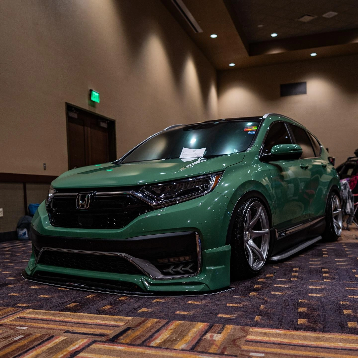 Gloss Weng Green Car Vinyl Wrap PET
