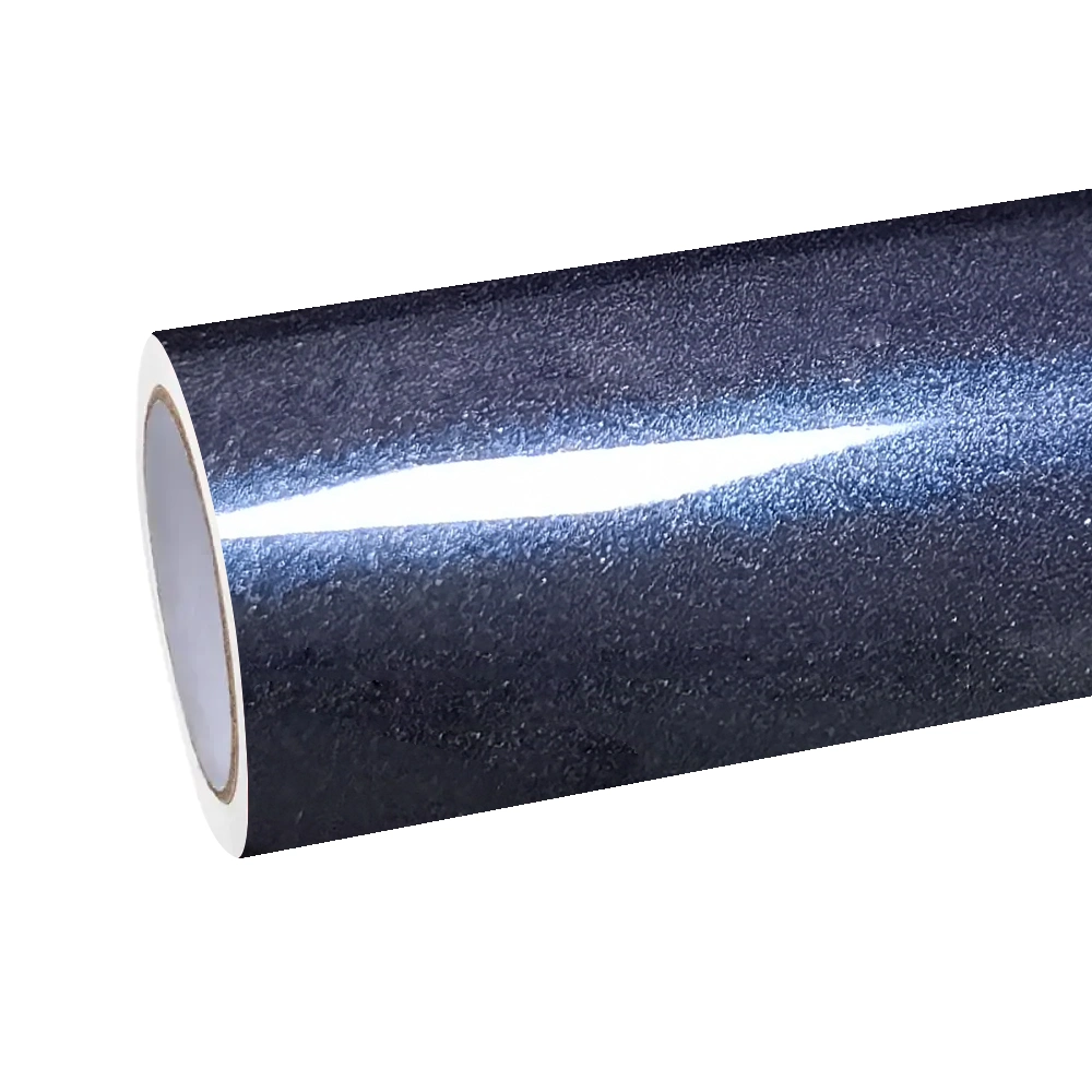 Gloss Metallic Macao Blue Car Vinyl Wrap PET