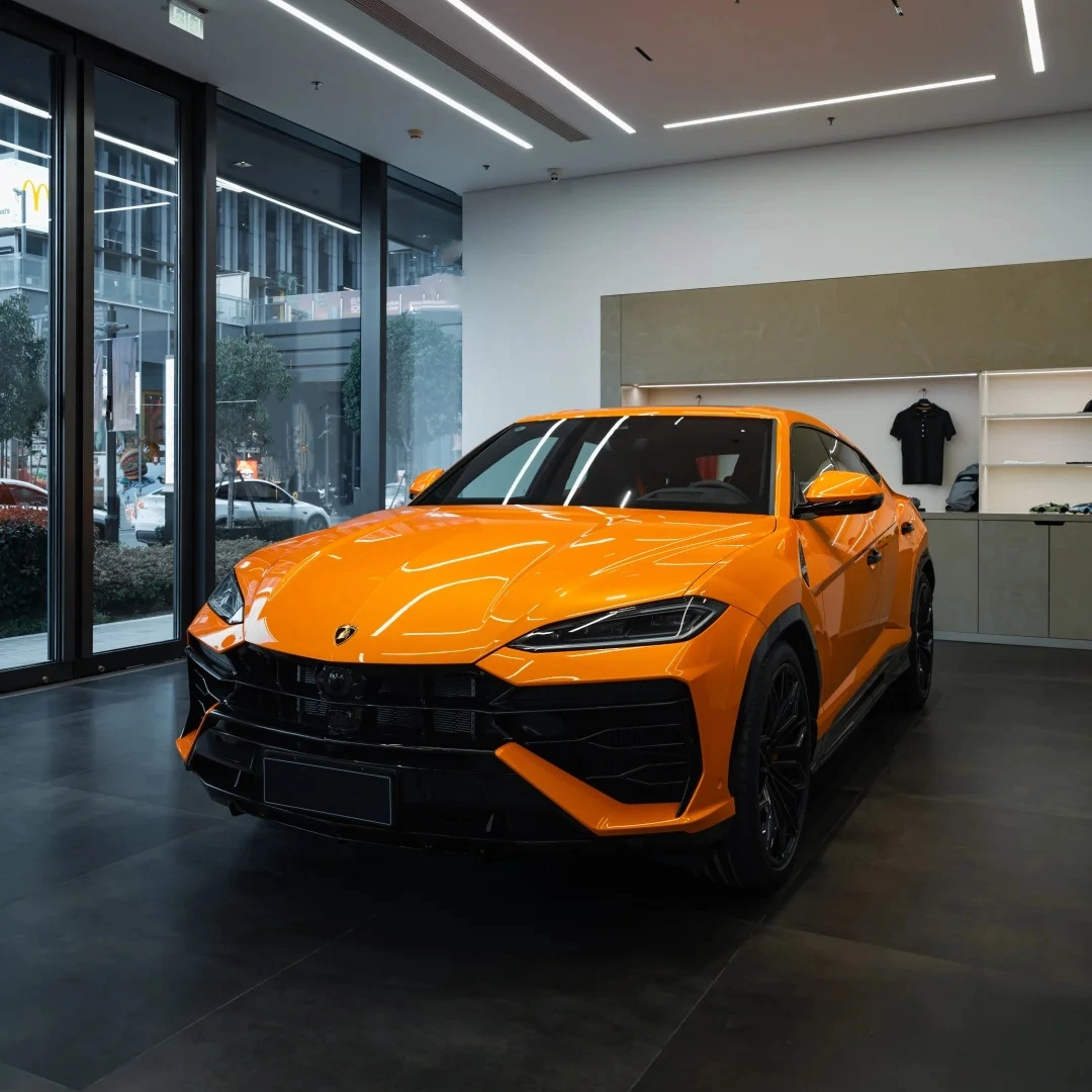 TPU Gloss Orange Colored PPF Paint Protection Film