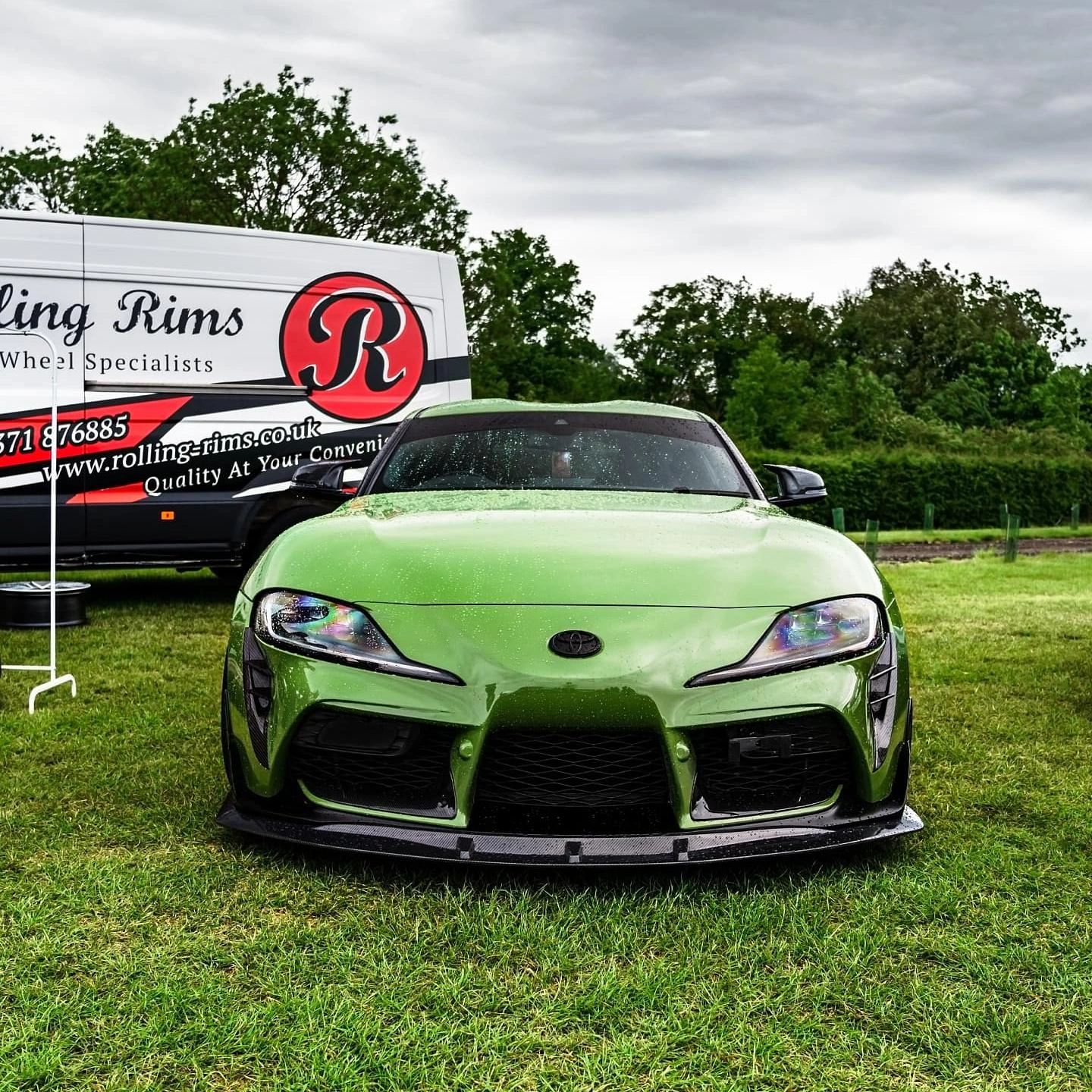 Gloss Racing Green Car Vinyl Wrap PET