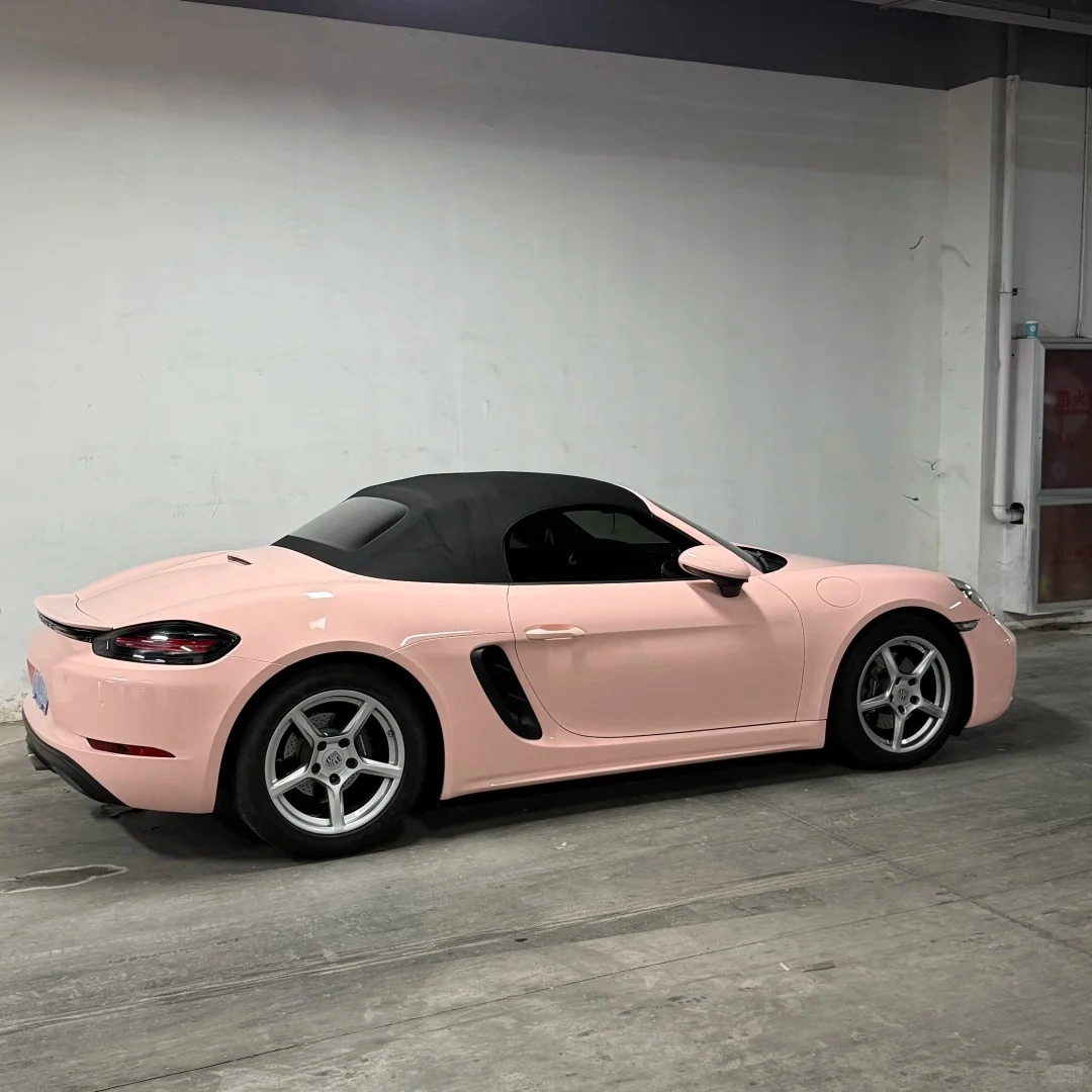TPU Glossy Pearl Baby Pink Colored PPF Paint Protection Film | Shell Pink