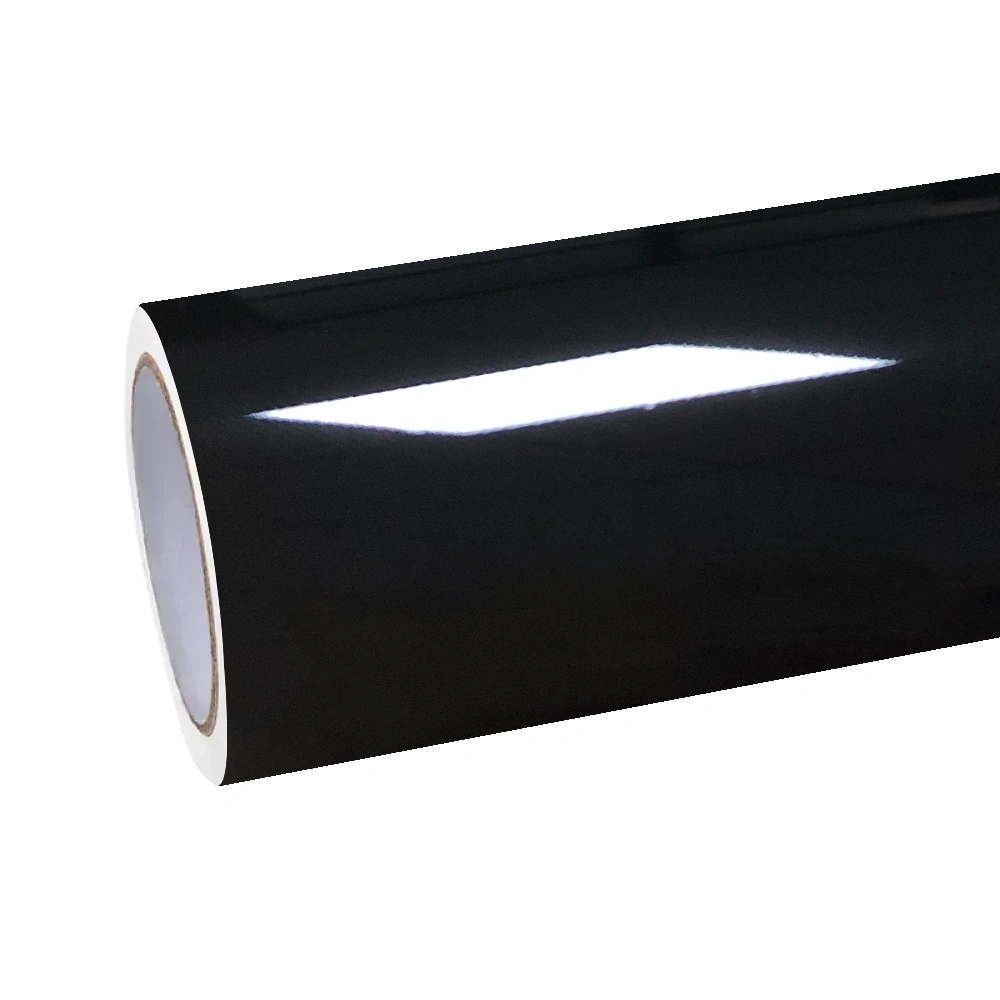 Gloss Self Healing Black Car Vinyl Wrap PET