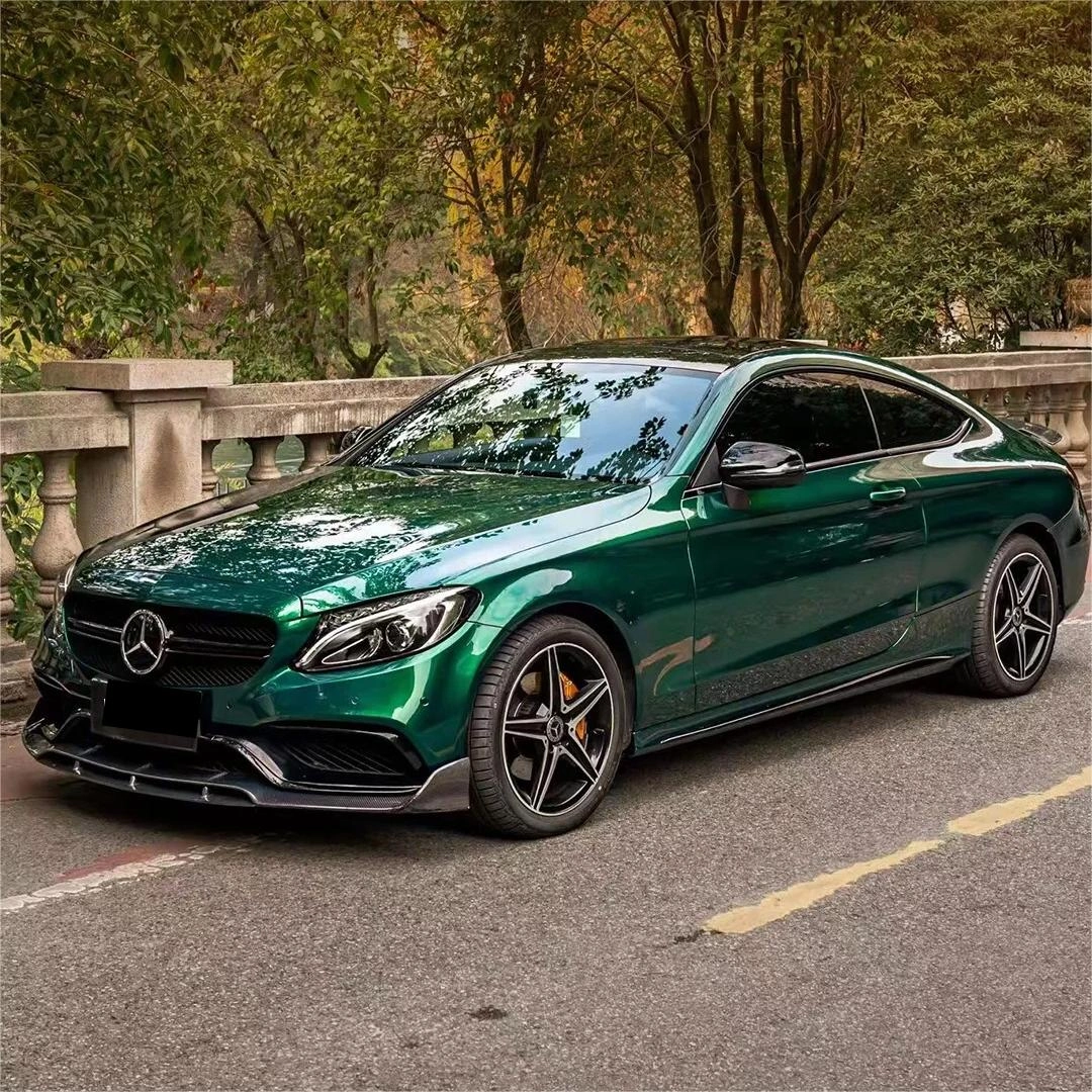 Gloss Metallic Agate Green Car Vinyl Wrap PET